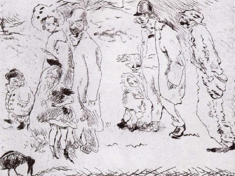 Jules Pascin In the Street